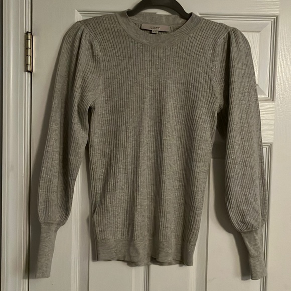 LOFT Sweaters - Sparkle gray lightweight sweater